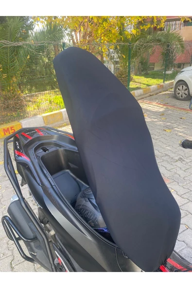 SCOOTER UNİVERSAL  HER MODELE UYUMLU KILIFI DÜZ SİYAH KALİTELİ - 4