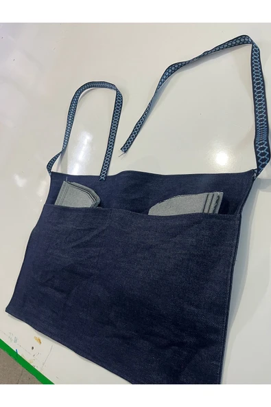 İKİ CEPLİ KOT ÖNLÜK | Tesisatçı,Tamirci,Aşçı,İşçi,Terzi Her Mesleğe Uyumlu Dayanıklı Önlük - 2