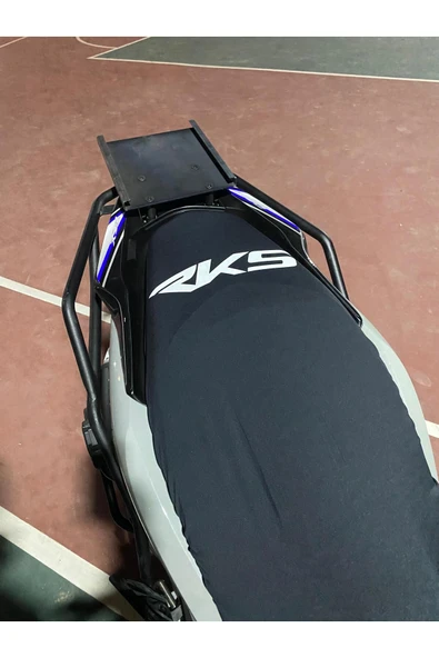 Rks Baskılı Siyah Motosiklet Sele Kılıfı Scuba Dalgıç Kumaş - 2