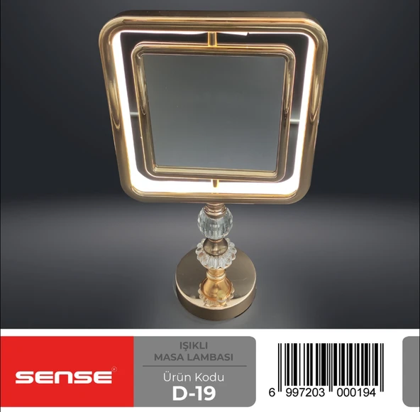 Sense Gold Işıklı Ayna D-19