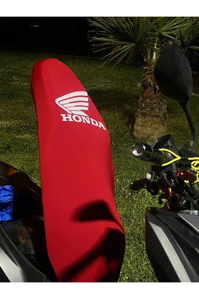 Honda Pcx,Dio,Activa S,SH Uyumlu Koltuk Kılıfı Kırmızı Hediyeli Paket - 3