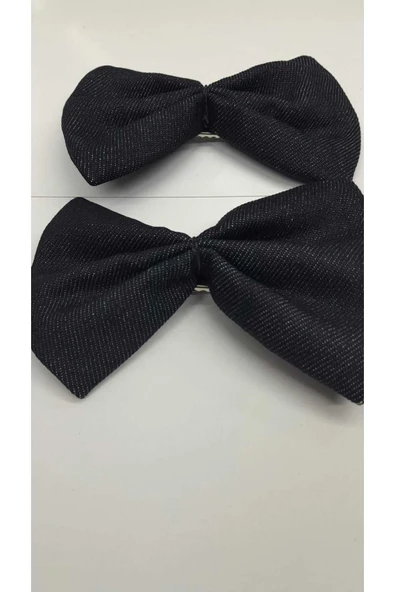 FİYONK TOKA KOT DESENLİ /GENÇ/KIZ PENSLİ 2'Lİ TOKA EL YAPIMI - 2