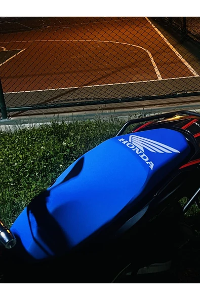 Honda Pcx,Dio,Activa S,SH Uyumlu Koltuk Kılıfı Mavi Hediyeli Paket - 3