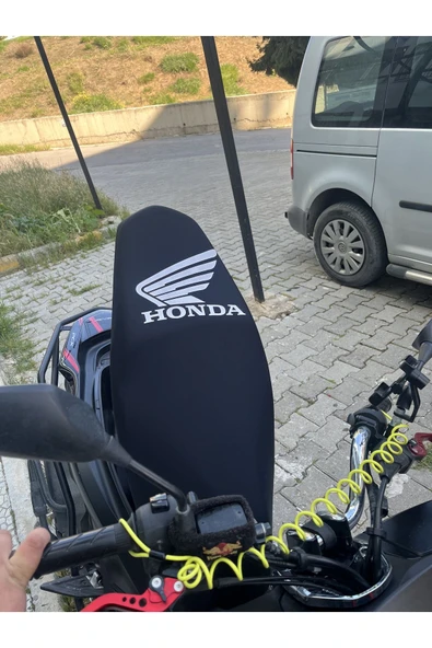 Honda Pcx,dio,sh,activa Uyumlu Siyah (SCUBA YAZLIK KUMAŞ) Motosiklet Koltuk Kılıfı - 3