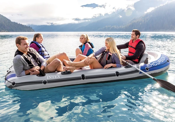 Intex 68325NP Excursion 5 Kişilik Bot Pompa Kürek - 3
