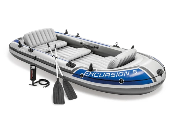 Intex 68325NP Excursion 5 Kişilik Bot Pompa Kürek
