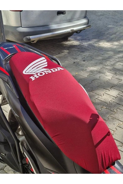 Pcx Uyumlu 2'li Koltuk Kılıfı Anahtarlık Hediyeli (SİYAH,BORDO) - 2
