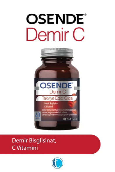 Osende Demir C 60 Bitkisel Kapsül Demir Bisglisinat ürün görseli 1