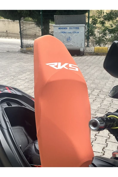 SPONTİNİ FRECCİA NEWLİGHT UYUMLU RKS LOGOLU TURUNCU(KİREMİT) KOLTUK KILIFI(BEYAZ LOGO) - 2