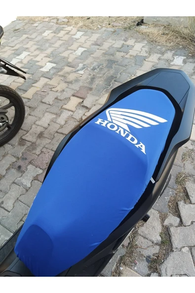 Pcx, Dio, Activa, Sh Uyumlu Mavi Scuba Kumaş Motosiklet Koltuk Kılıfı Hediyesiyle Beraber