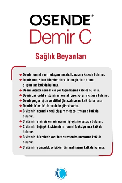 Osende Demir C 60 Bitkisel Kapsül Demir Bisglisinat - Resim 4