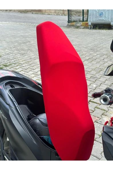 UNİVERSAL SCOOTER UYUMLU KIRMIZI KOLTUK KILIFI - 3