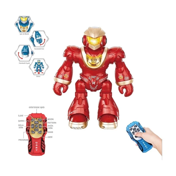 Vardem Uk Ff Isıklı Ve Seslı Danscı Pıllı Robot