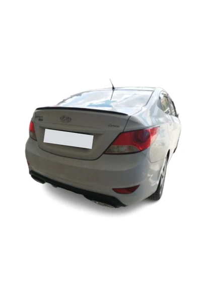 Rukye Shop Hyundai Uyumlu Accent Blue Bagaj Üstü Spoiler Piano Black - 2
