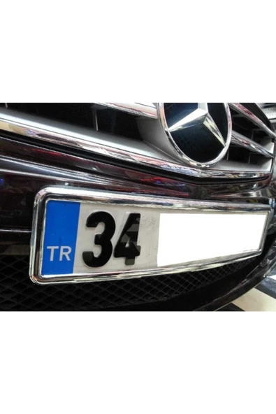 Rukye Shop 2 Adet Krom Nikelajlı Esnek Plakalık Krom Plakalık - 4