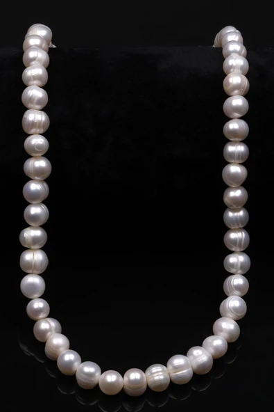 İnci Doğal Taş Dizi 7 x 8 mm Küre Kesim - Resim 2