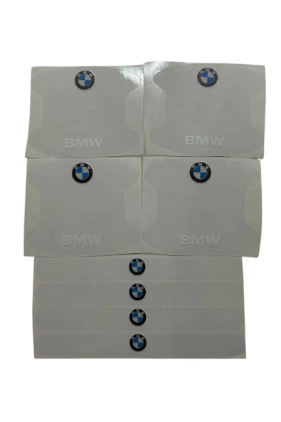 Rukye Shop Bmw Marka Logolu Oto Kapı Kolu Çizik Önleyici Yapışkan 8'li Set