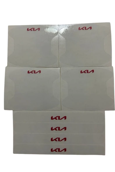 Rukye Shop Yeni Kia MarkaUyumlu Logolu Oto Kapı Kolu Çizik Önleyici Yapışkan 8'li Set