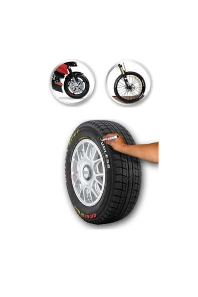 Rukye Shop Lastik Yazma Ve Boyama Kalemi Beyaz Orjinal Kalıcı - 3