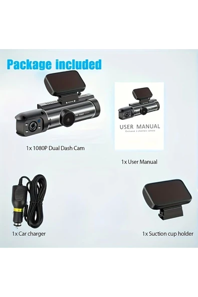 Rukye Shop Araç İçi Full Hd Kamera Video ve Fotoğraf Kaydedici 1296 P Full Hd Araç Kamerası - 3