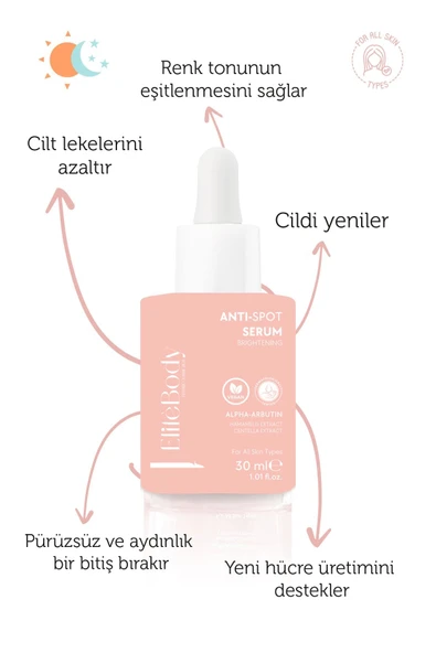 EliteBody Anti-Spot Leke Önleyici ve Aydınlatıcı Cilt Bakım Serumu - 2