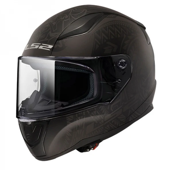 LS2 Rapid Takaroa Mat Siyah Kask L Beden - 2