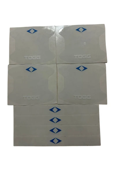 Rukye Shop Togg Marka Logolu Oto Kapı Kolu Çizik Önleyici Yapışkan 8'li Set