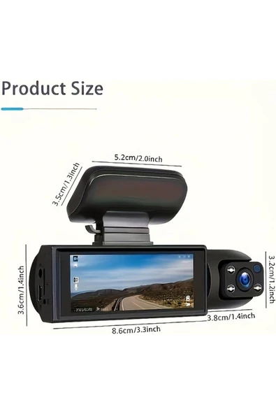 Rukye Shop Araç İçi Full Hd Kamera Video ve Fotoğraf Kaydedici 1296 P Full Hd Araç Kamerası - 4