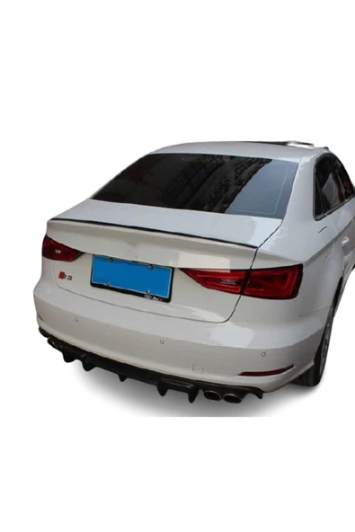 Rukye Shop Audi A3 Sedan Bagaj Üstü Spoiler Piano Black Uyumlu