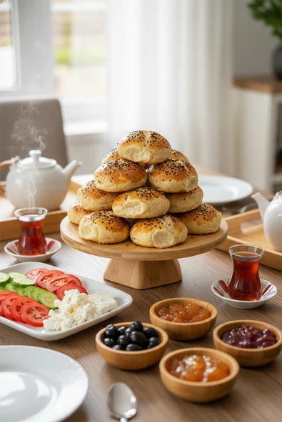 Bambum Fiesta - Ayaklı Dönen Servis Tabağı 33cm ürün görseli