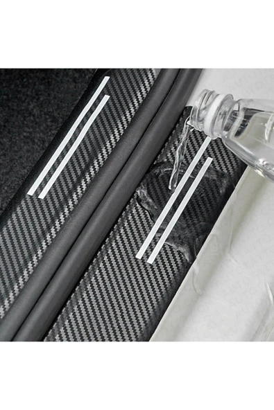 Rukye Shop Mg Logolu Karbon Kapı Eşiği Koruyucu Bant Folyo 4'lü Set Morris Garages - 6