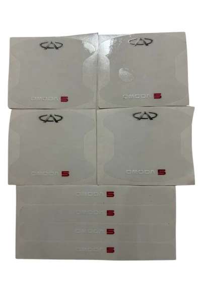 Rukye Shop Chery Omoda 5 Marka Logolu Oto Kapı Kolu Çizik Önleyici Yapışkan 8'li Set