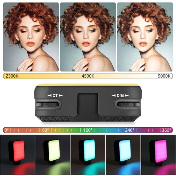 Gdx 64 Rgb Led Mıknatıslı Mobil Video Işığı - 4