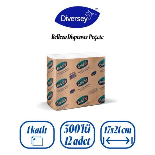 Belleza Extra Dispenser Peçete 300lü 12 Adet - 3