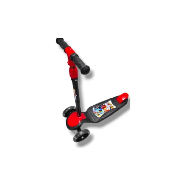 Swing Scooter Işıklı Kutulu Kırmızı - Resim 2