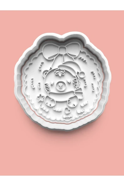 Sevimli Ayıcık Figürü Kurabiye Kalıbı Ve Şeker Hamuru Kalıbı ürün görseli