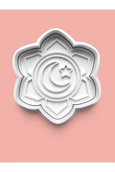 Ay Yıldız Temalı Kurabiye Kalıbı Ve Şeker Hamuru Kalıbı ürün görseli