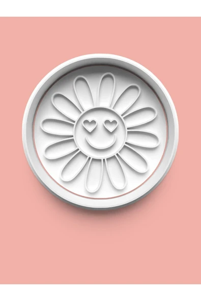 Gülen Yüzlü Papatya Modeli Kurabiye Kalıbı Ve Şeker Hamuru Kalıbı ürün görseli