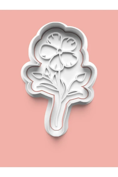 Çiçek Figürü Kurabiye Kalıbı Ve Şeker Hamuru Kalıbı ürün görseli