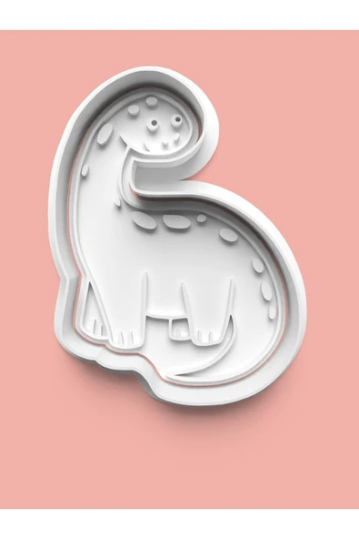 Dinozor Figürü Kurabiye Kalıbı Ve Şeker Hamuru Kalıbı ürün görseli