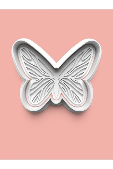 Kelebek Figürü Kurabiye Kalıbı Ve Şeker Hamuru Kalıbı ürün görseli