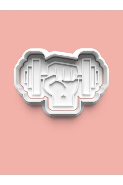 Gym Temalı Kurabiye Kalıbı Ve Şeker Hamuru Kalıbı ürün görseli