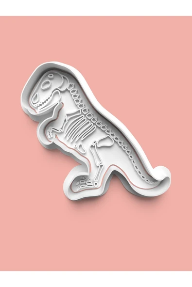 Dinozor Fosili Kurabiye Kalıbı Ve Şeker Hamuru Kalıbı ürün görseli