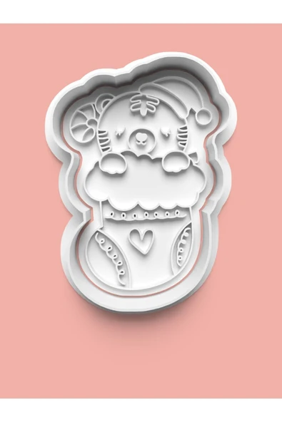 Sevimli Ayıcık Figürü Kurabiye Kalıbı Ve Şeker Hamuru Kalıbı ürün görseli