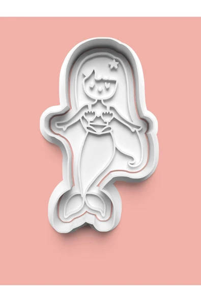 Deniz Kızı Kurabiye Kalıbı Ve Şeker Hamuru Kalıbı ürün görseli