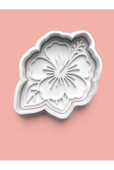 Hawaii Çiçeği Figürü Kurabiye Kalıbı Ve Şeker Hamuru Kalıbı ürün görseli