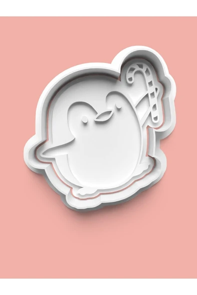 Sevimli Penguen Figürü Kurabiye Kalıbı Ve Şeker Hamuru Kalıbı ürün görseli