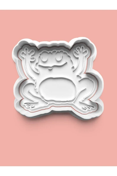 Sevimli Kurbağa Figürü Kurabiye Kalıbı Ve Şeker Hamuru Kalıbı ürün görseli