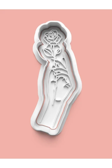 Gül Figürü Kurabiye Kalıbı Ve Şeker Hamuru Kalıbı ürün görseli