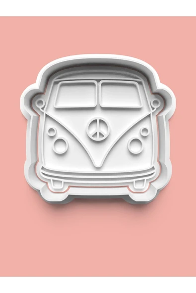 Wolkswagen Nostaljik Minibüs Kurabiye Kalıbı Ve Şeker Hamuru Kalıbı ürün görseli